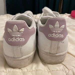 Adidas Superstar Lavender Stripe Shoes - Size - 9
